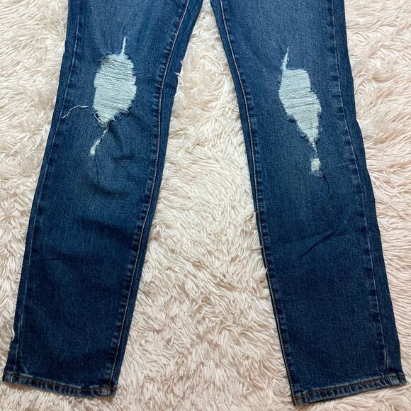 Universal threads|Juniors high rise slim straight distressed denim jeans NWT - Picture 4 of 10
